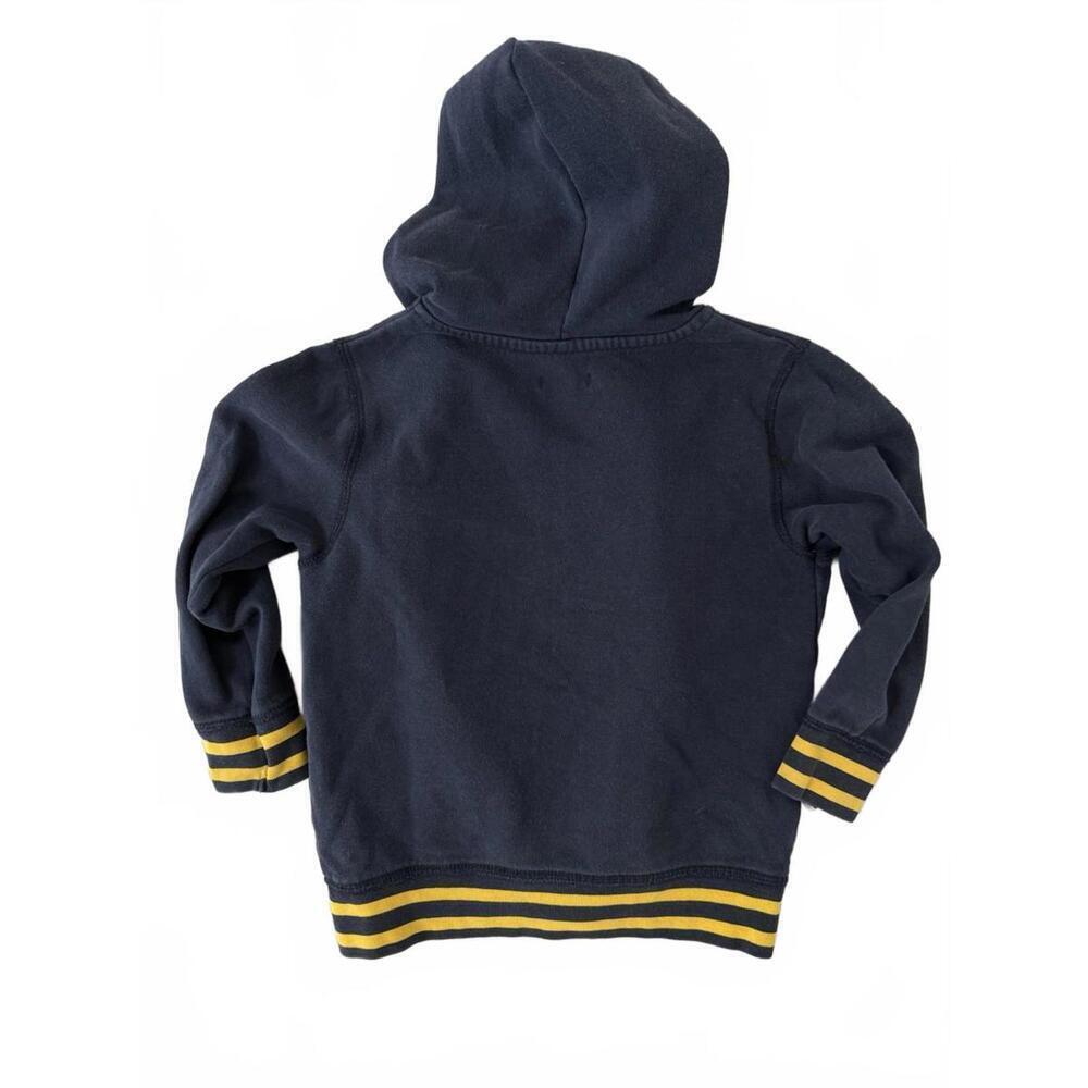 Baby Gap Logo Print Zip Hoodie Blue fits 4 yr year old comfy fleece - Picture 5 of 5